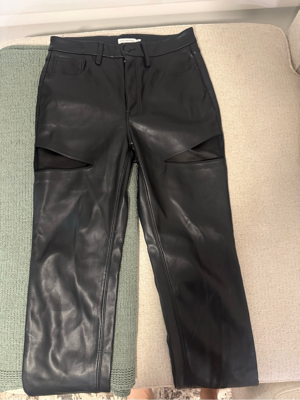 Good American leather pants
